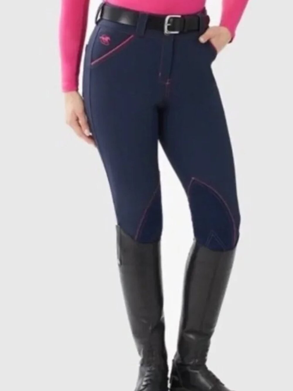 NEW! PIPER SMARTPAK KNEE PATCH BREECHES RIDING PANTS EQUESTRIAN STRETCH sz 26R